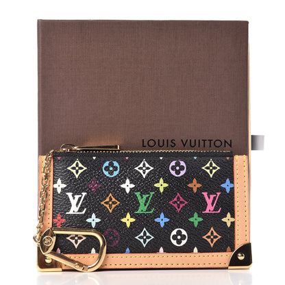 Louis Vuitton Monogram Multicolor Key Pouch Black 8 of 8