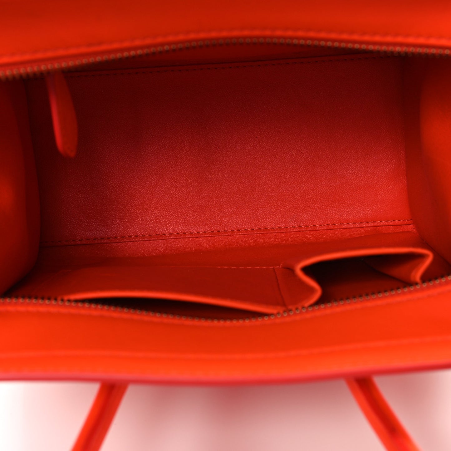 Smooth Calfskin Micro Luggage Bright Orange