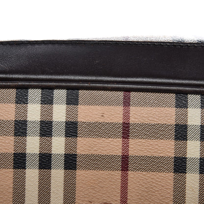 Burberry Haymarket Check Medium Golderton Tote Chocolate 17 of 20