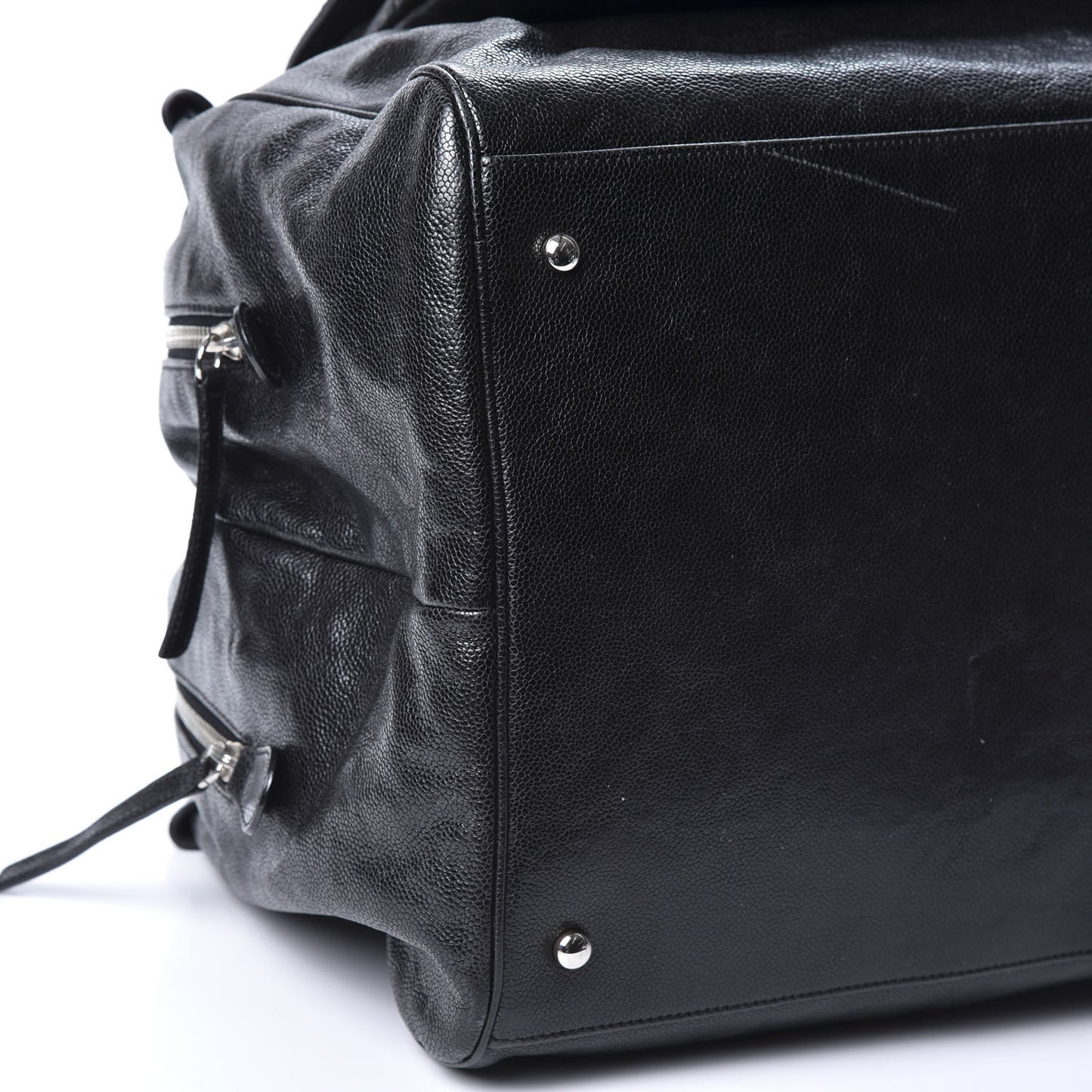 Glazed Caviar Pocket In The City Tote Black
