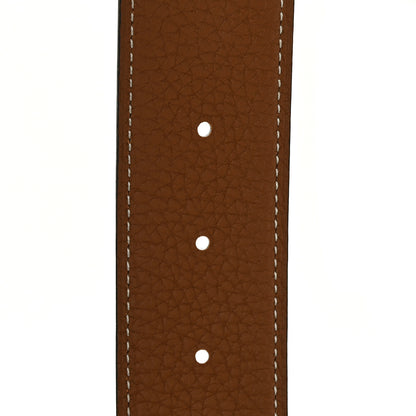 Hermes Box Togo 38mm Constance H Belt 120 Black Gold 4 of 4