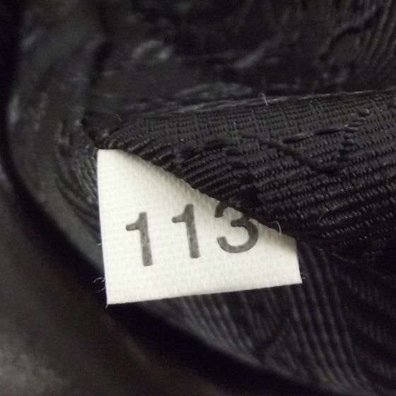 Nappa Ruffle Resin Chainlink Bag Black