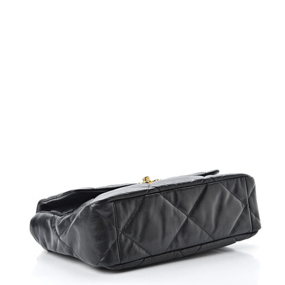 Chanel Goatskin Quilted Large 19 Flap Black 4 of 11