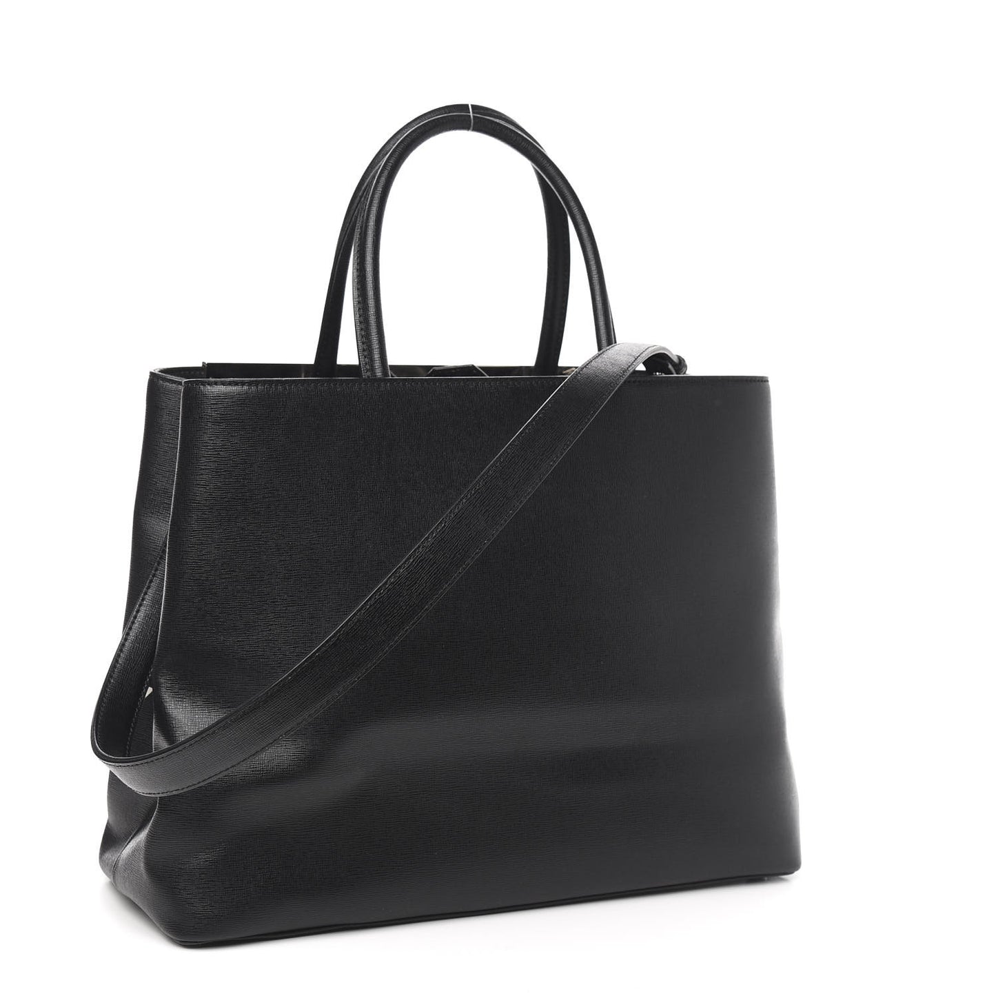 Vitello Elite Studded Monster Medium 2Jours Tote Black