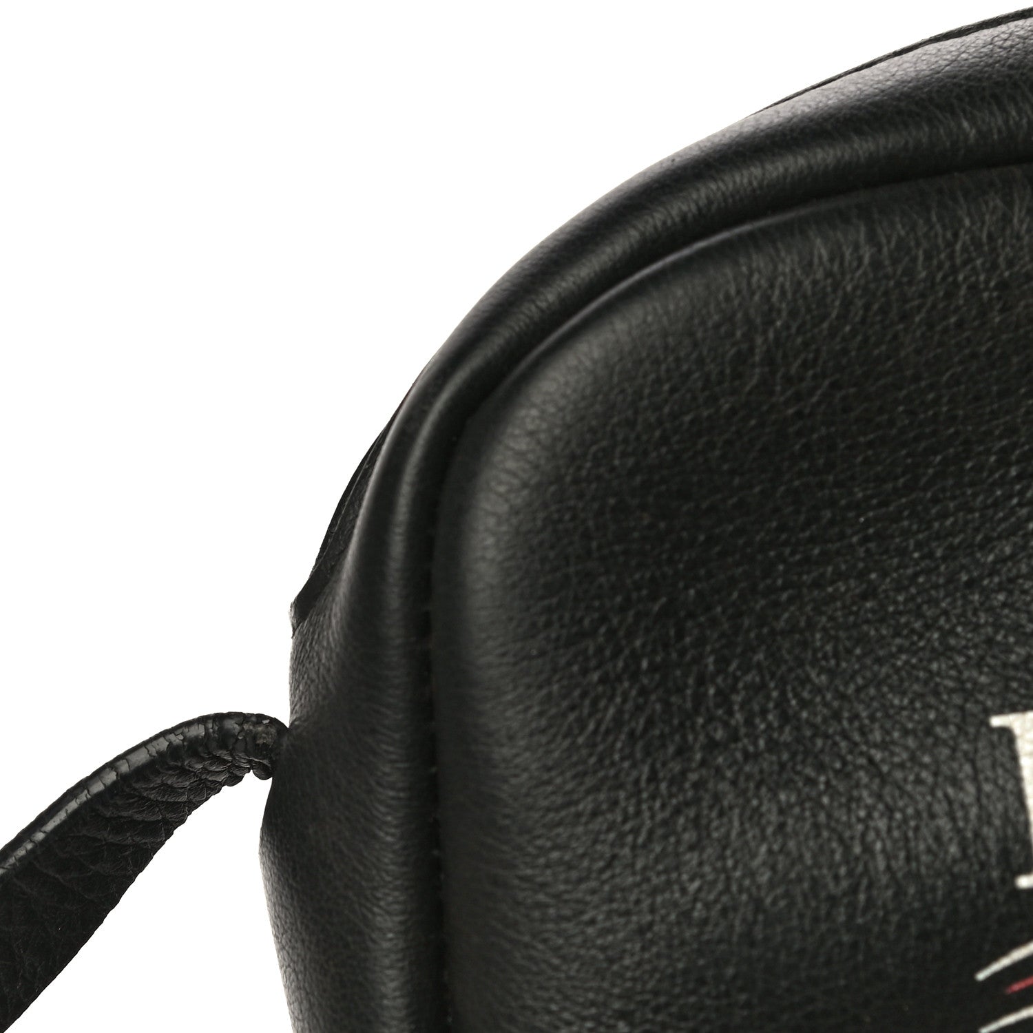 Balenciaga Calfskin Political Campaign Logo XS Camera Bag Black 12 of 14