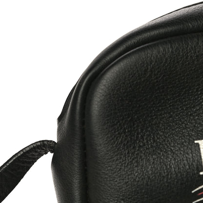 Balenciaga Calfskin Political Campaign Logo XS Camera Bag Black 12 of 14