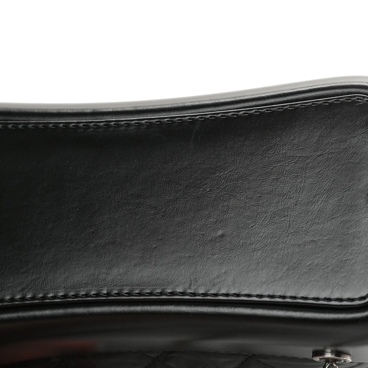 Aged Calfskin Quilted Small Gabrielle Backpack Black