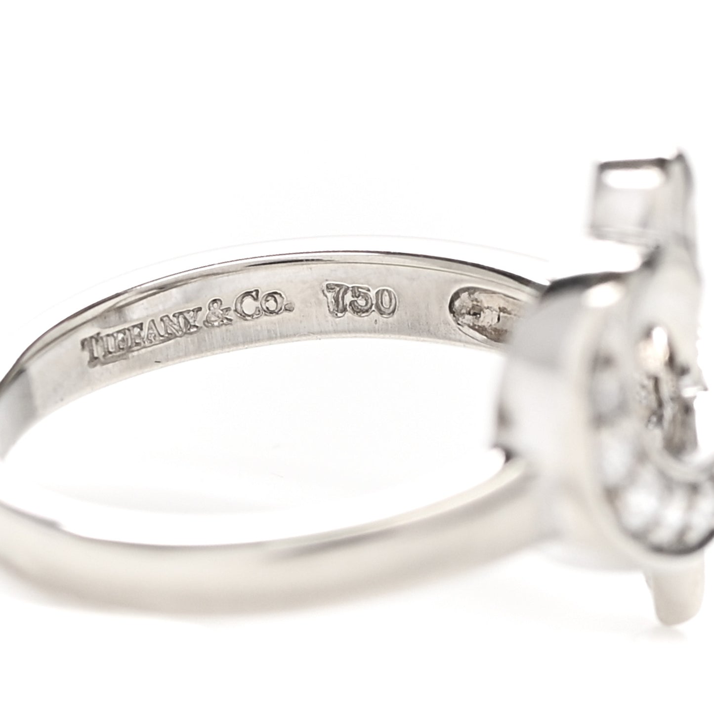 18K White Gold Diamond Paloma Picasso Loving Heart Ring 49 5