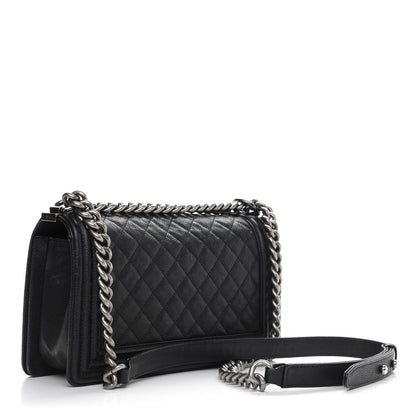 Chanel Caviar Quilted Medium Boy Flap Black 3 of 11