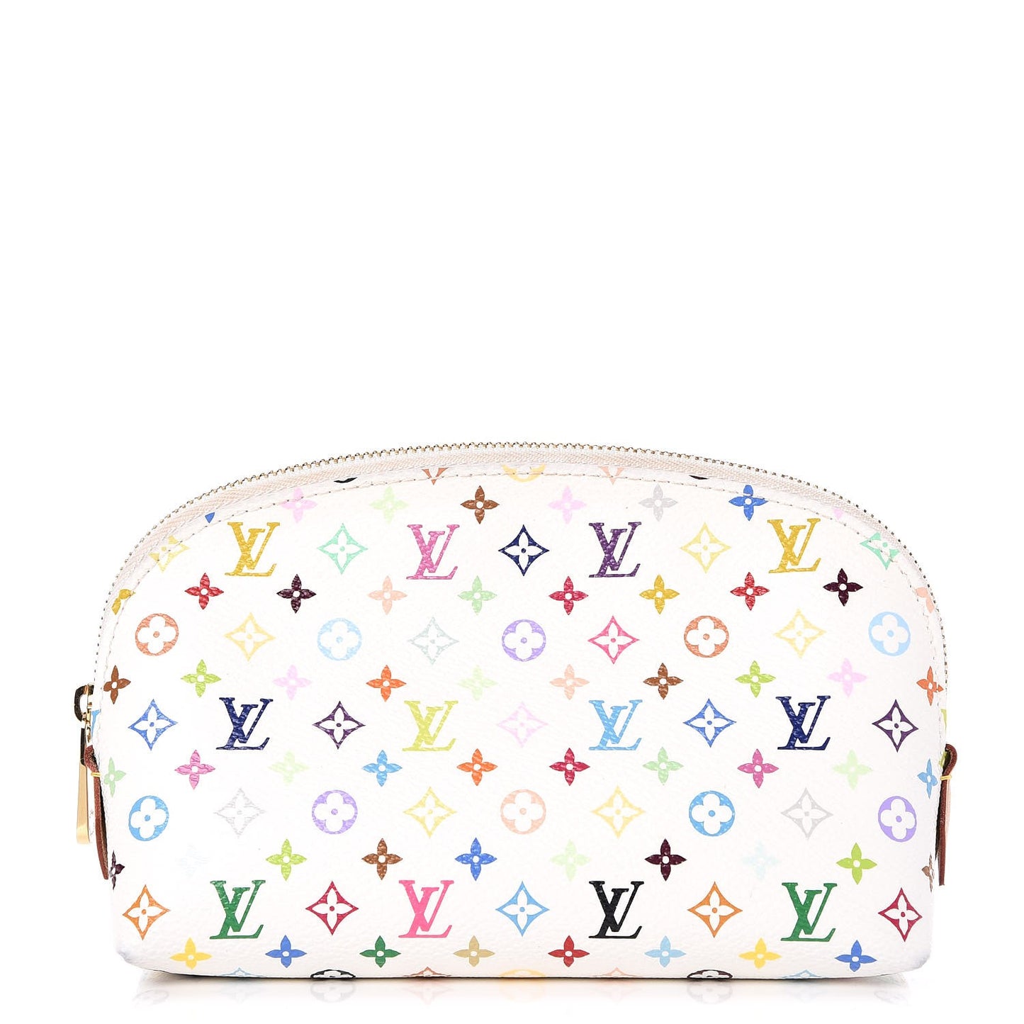 Monogram Multicolor Cosmetic Pouch White Litchi