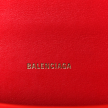 Balenciaga Shiny Box Calfskin Hourglass Top Handle Bag XS Bright Red 16 of 16