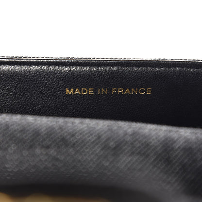 Chanel Denim Quilted Mini Square Flap Black 7 of 9
