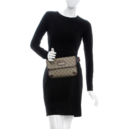 Gucci GG Supreme Monogram Neo Vintage Web Belt Bag Brown 2 of 7