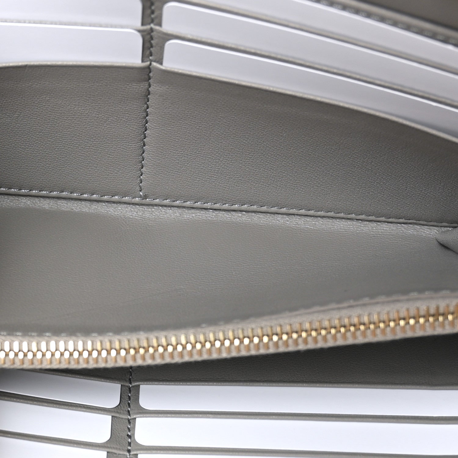 Chloe Calfskin Marcie Long Zip Around Wallet Cashmere Grey 6 of 7