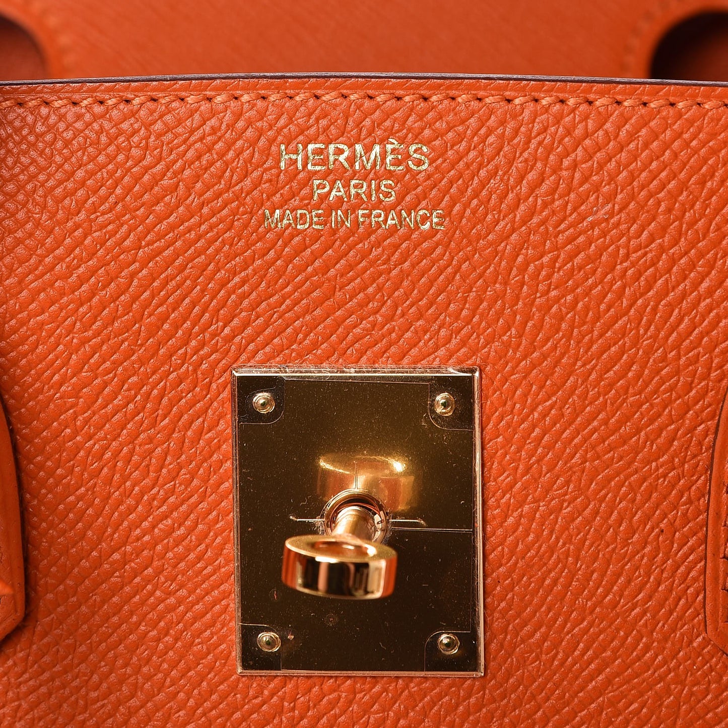 Epsom Birkin 35 Orange