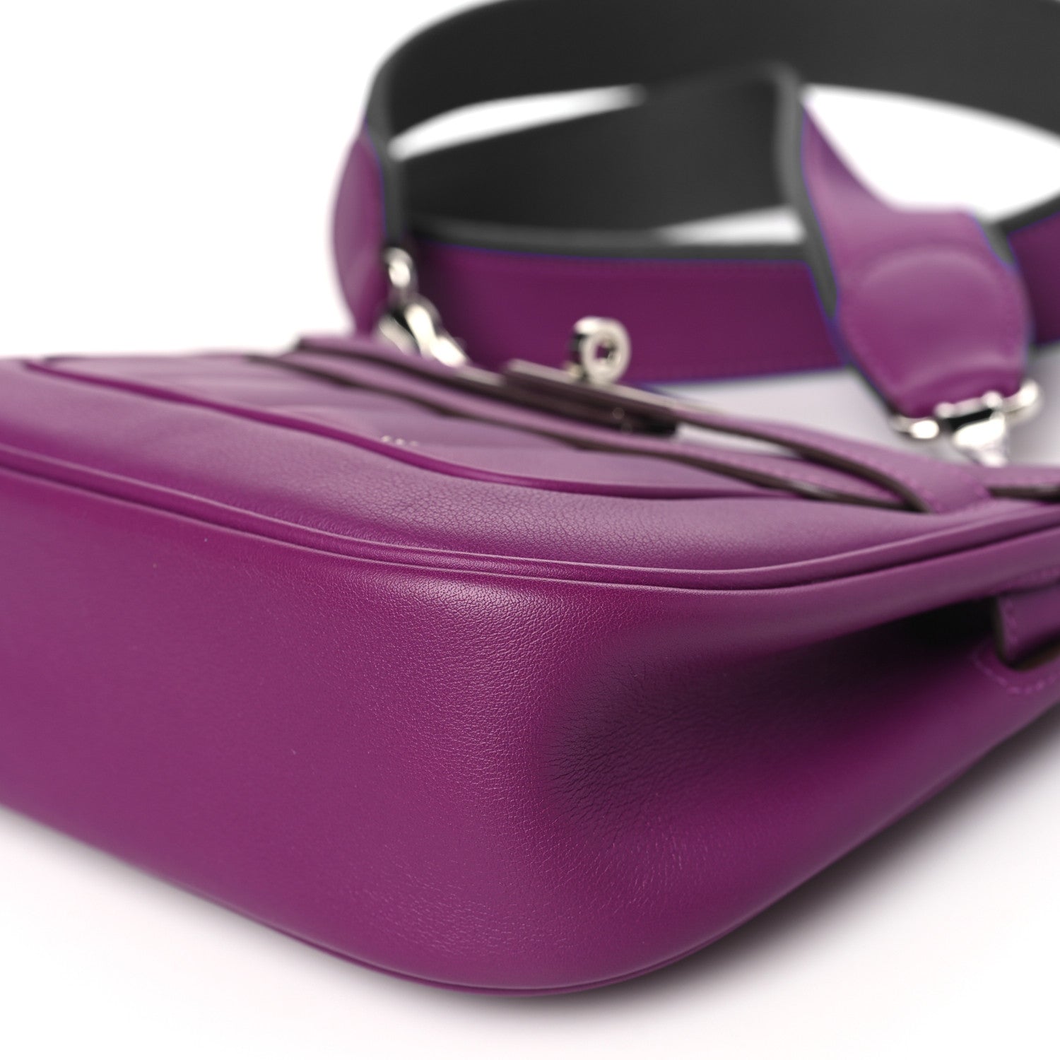 Hermes Veau Swift Mini Sac Berline Anemone Bleu Electrique 10 of 10