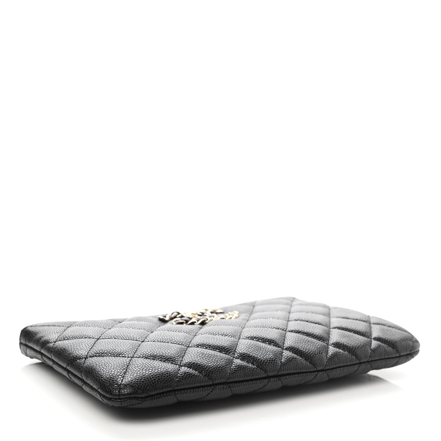 Chanel Caviar Quilted Small French New Wave CC Pouch Black 4 of 8