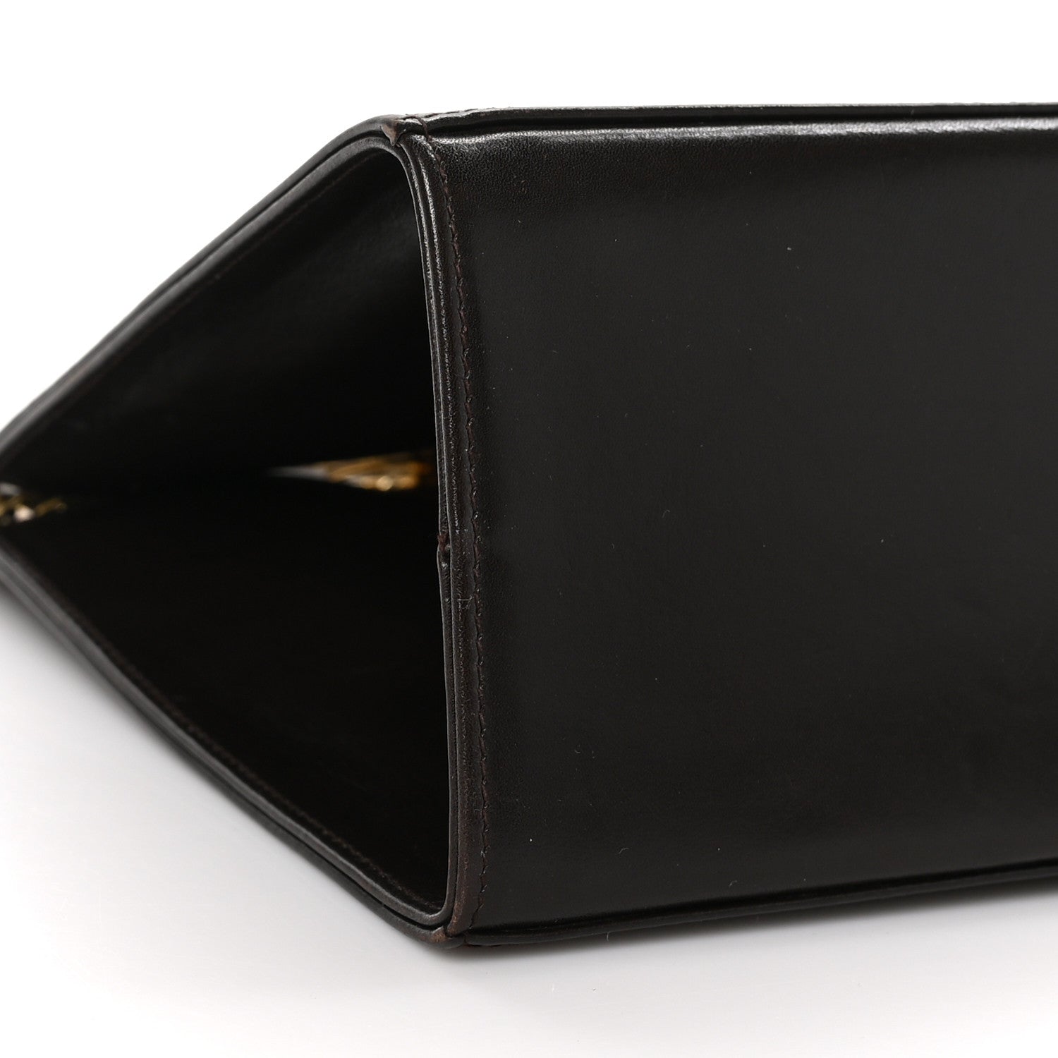 Salvatore Ferragamo Calfskin Diana Clutch Brown 8 of 12