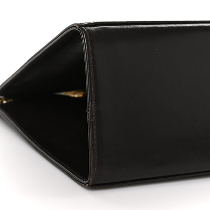 Salvatore Ferragamo Calfskin Diana Clutch Brown 8 of 12