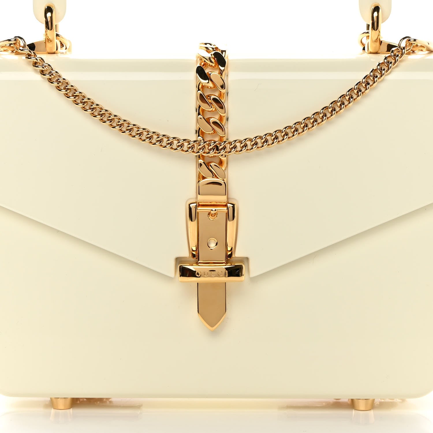 Gucci Plexiglass Mini Sylvie 1969 Top Handle Bag Ivory 8 of 10