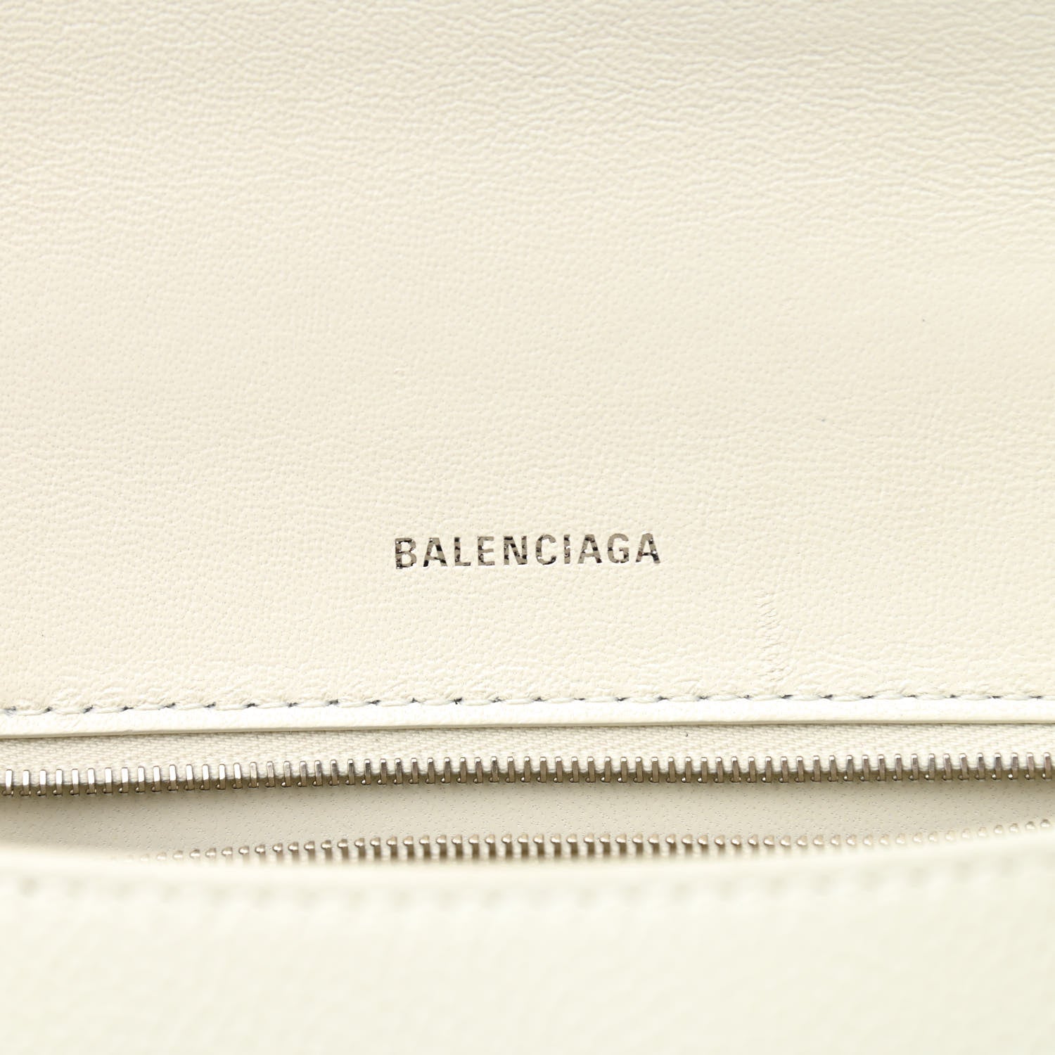 Balenciaga Grained Calfskin Small Hourglass Top Handle Bag White 5 of 11