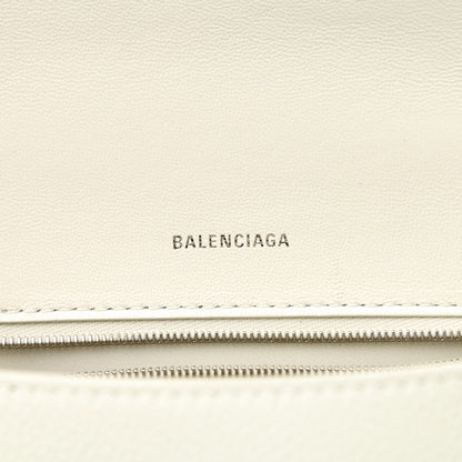 Balenciaga Grained Calfskin Small Hourglass Top Handle Bag White 5 of 11