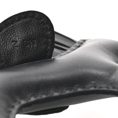 Hermes Milo Lambskin Matte Alligator Touch Grigri Rodeo Horse Bag Charm PM So Black 3 of 4