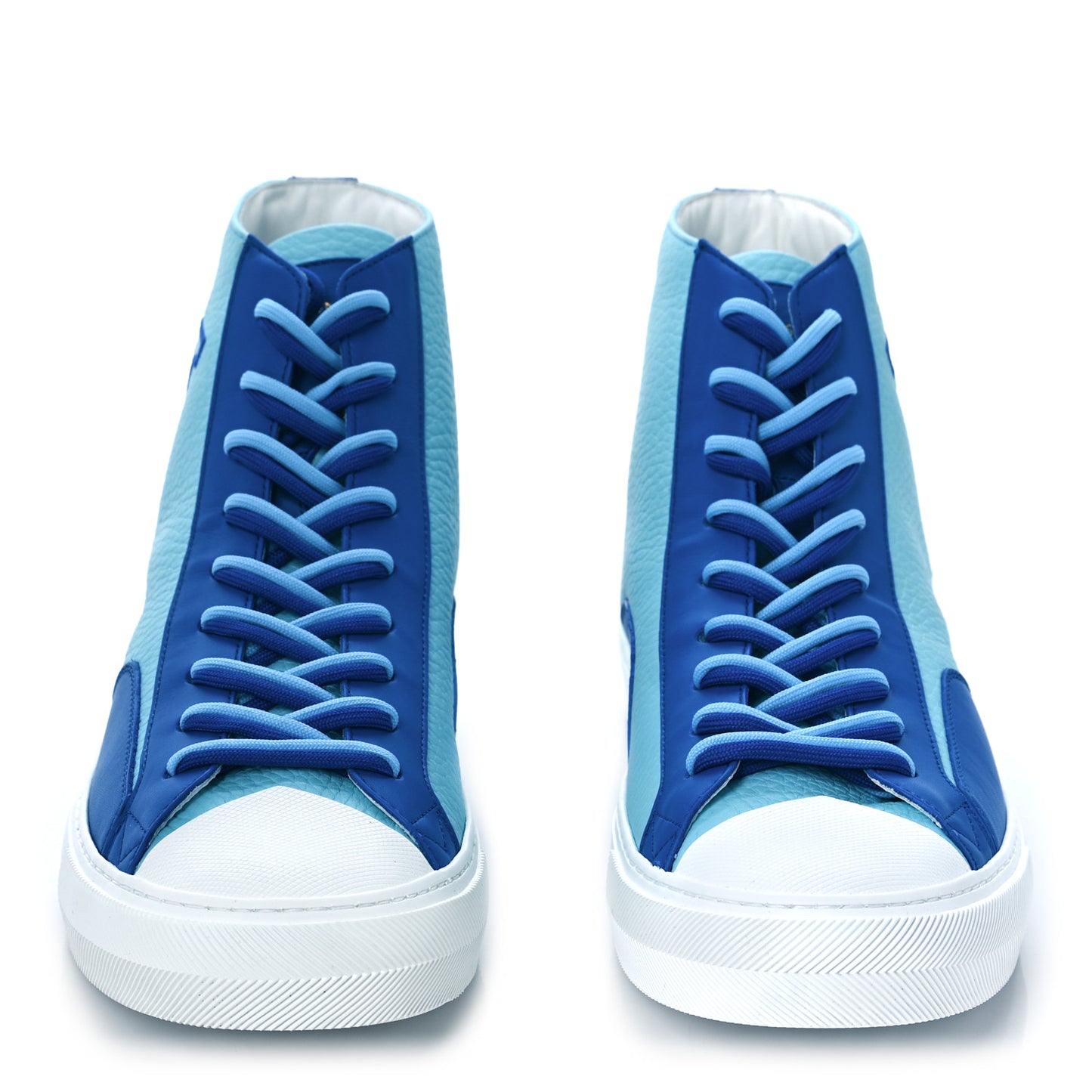 Calfskin Tattoo Sneaker Boots 8 Blue