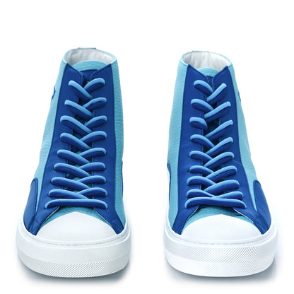Louis Vuitton Calfskin Tattoo Sneaker Boots 8 Blue 2 of 8