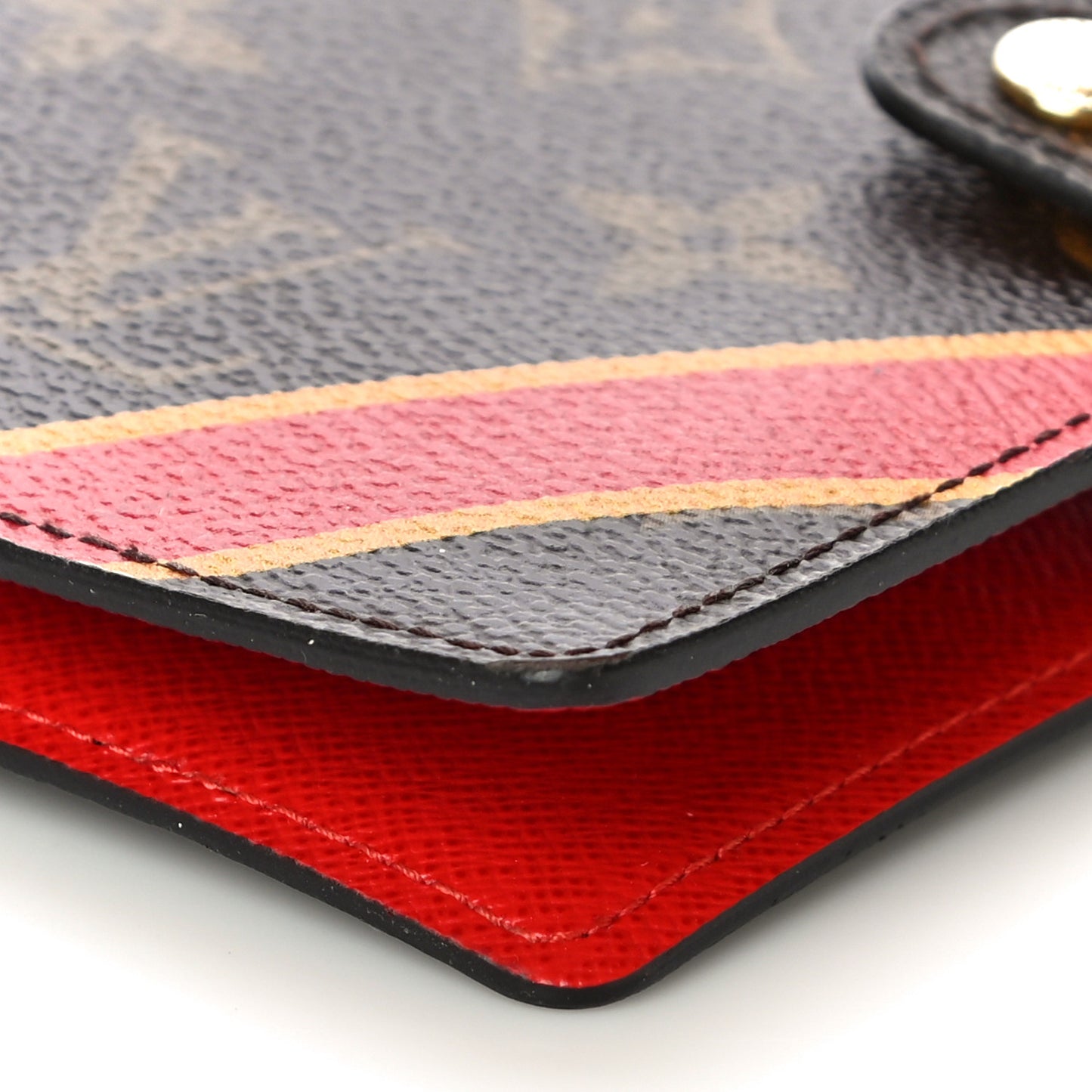 Monogram My LV Heritage Small Ring Agenda Cover Rouge Jaune