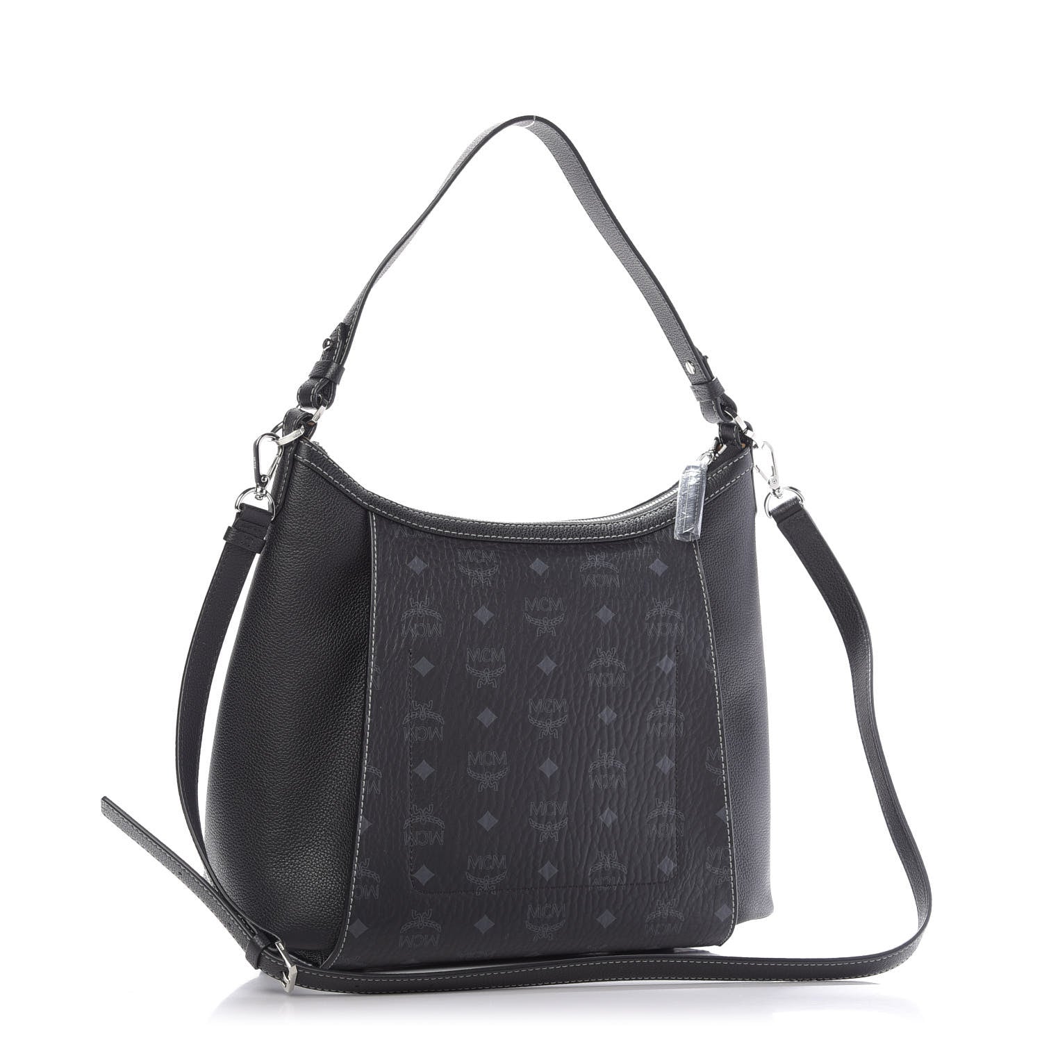 MCM Visetos Medium Luisa Hobo Black 4 of 9