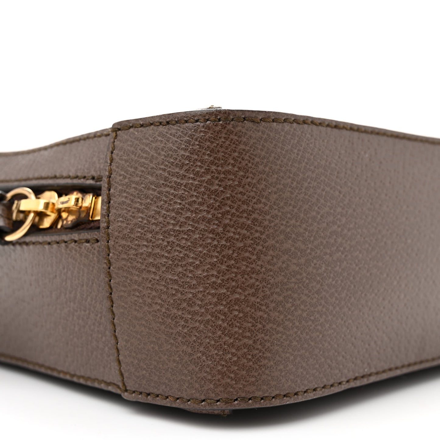 GG Supreme Monogram Web Small Ophidia Top Handle Shoulder Bag Brown