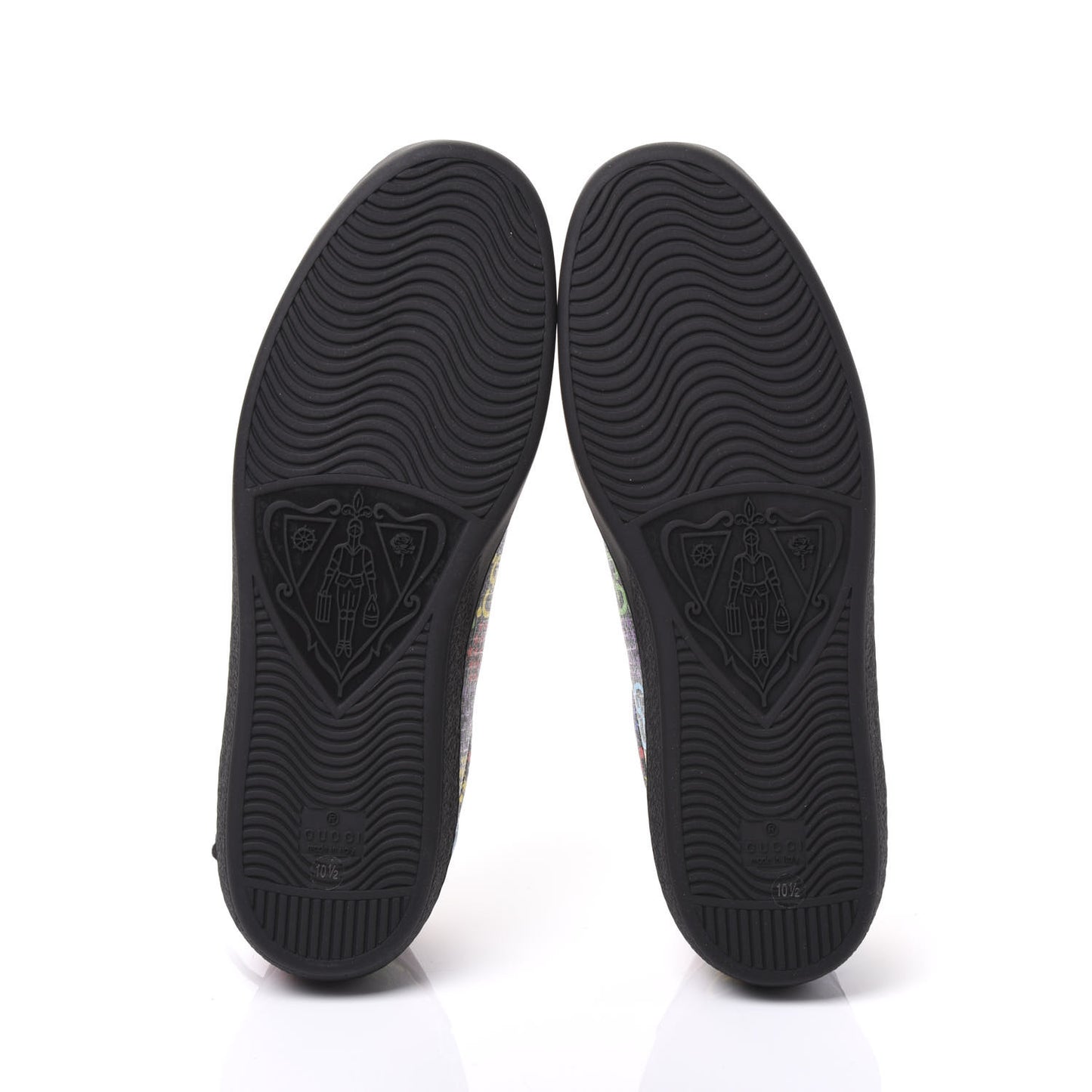GG Supreme Monogram Psychedelic Mens Ace Sneakers 10.5 Black Multicolor