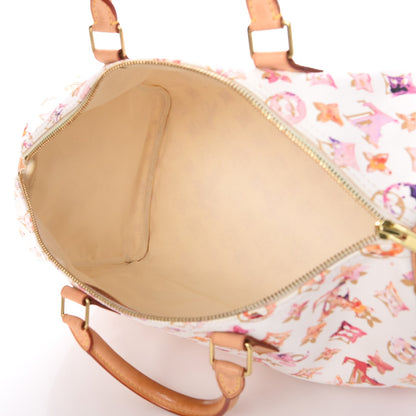 Louis Vuitton Watercolor Aquarelle Speedy 35 White 6 of 11