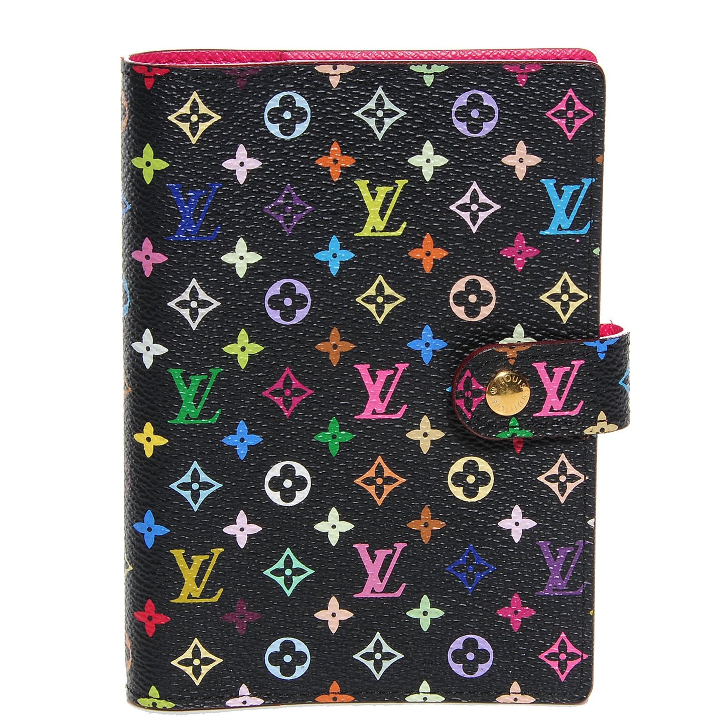 Monogram Multicolor Small Ring Agenda Cover Black Grenade