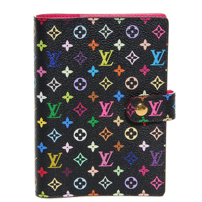 Louis Vuitton Monogram Multicolor Small Ring Agenda Cover Black Grenade 1 of 7