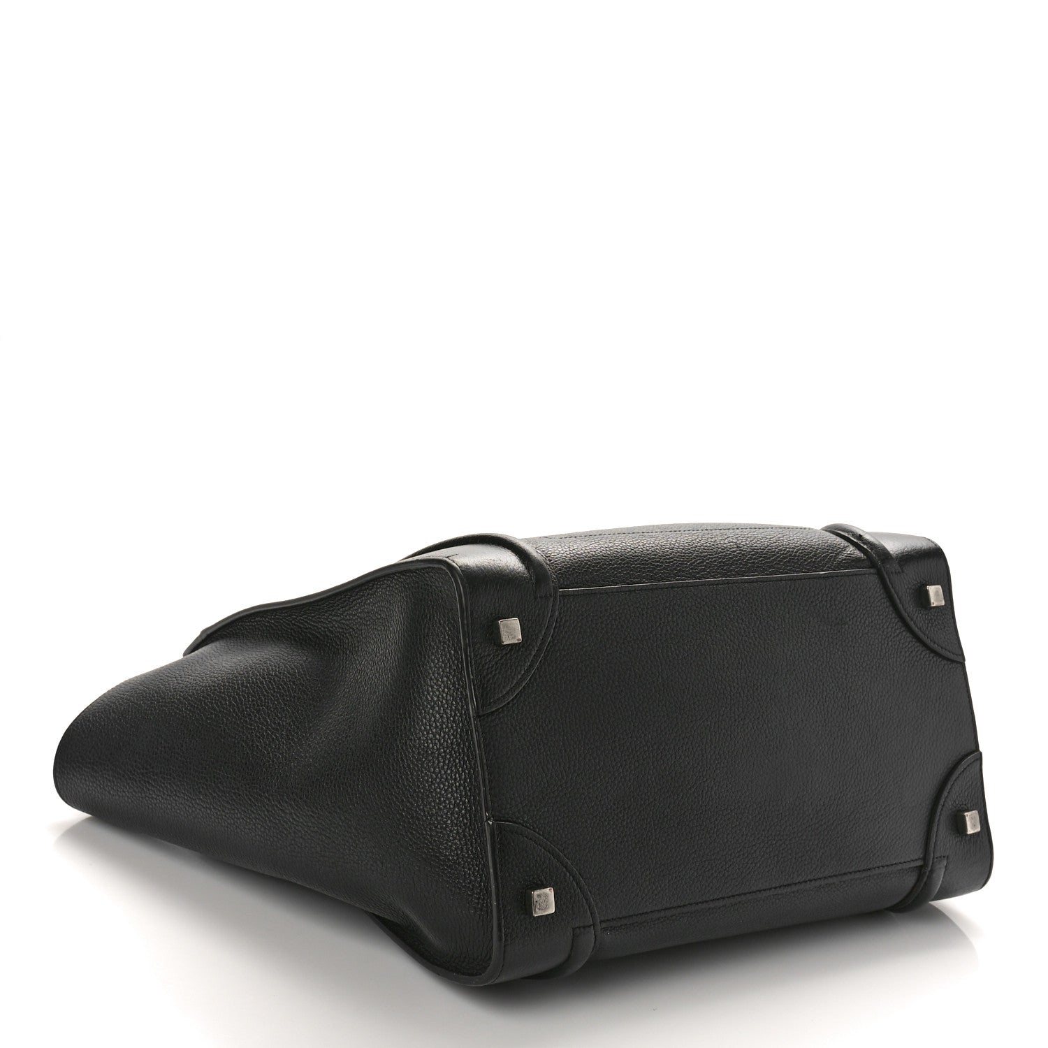 Celine Drummed Calfskin Mini Luggage Black 4 of 13