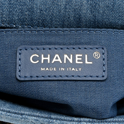 Chanel Denim Quilted Mini Pearl Crush Flap Blue 5 of 10