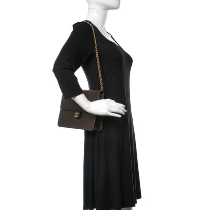 Chanel Calfskin Medium Single Flap Brown 2 of 16