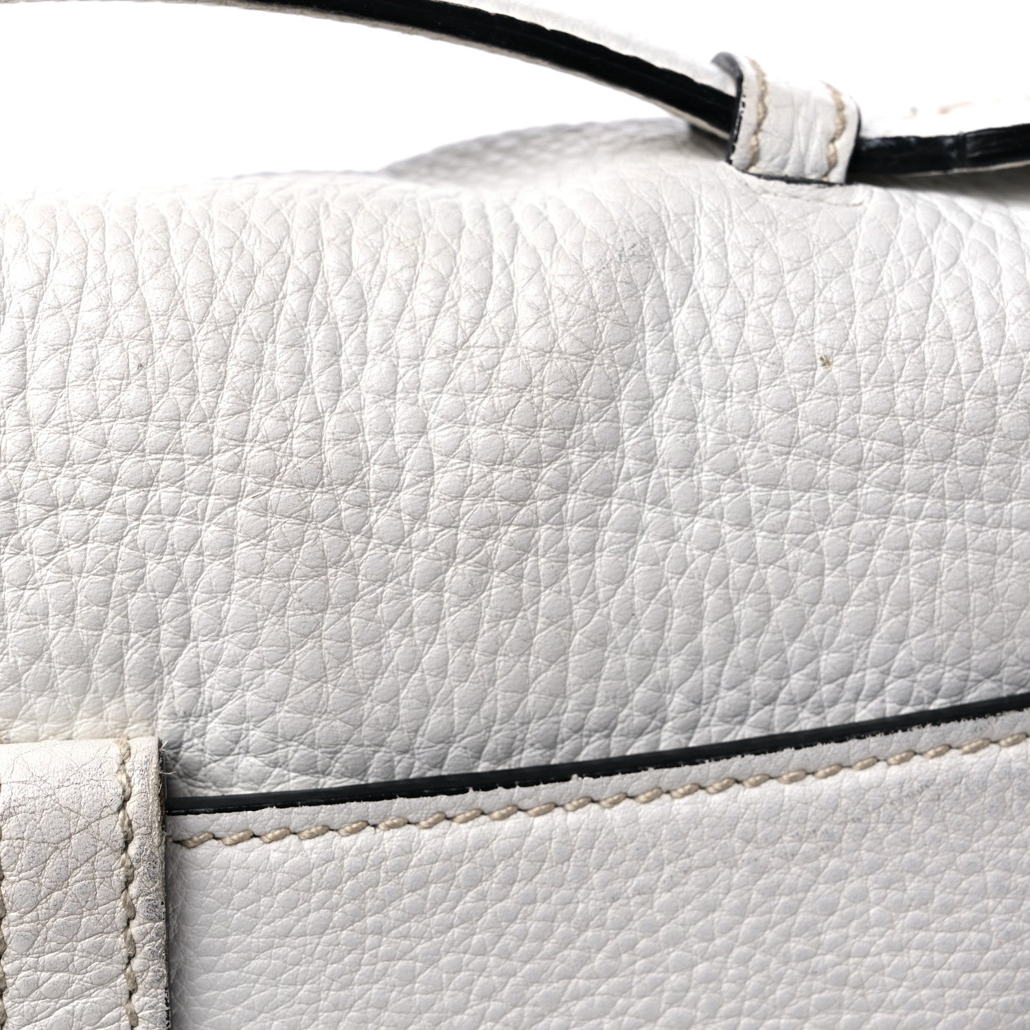 Prada Vitello Daino Sound Twin Pocket Satchel Bianco 14 of 16