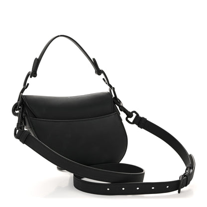 Christian Dior Ultra Matte Calfskin Mini Saddle Bag With Strap Black 3 of 14