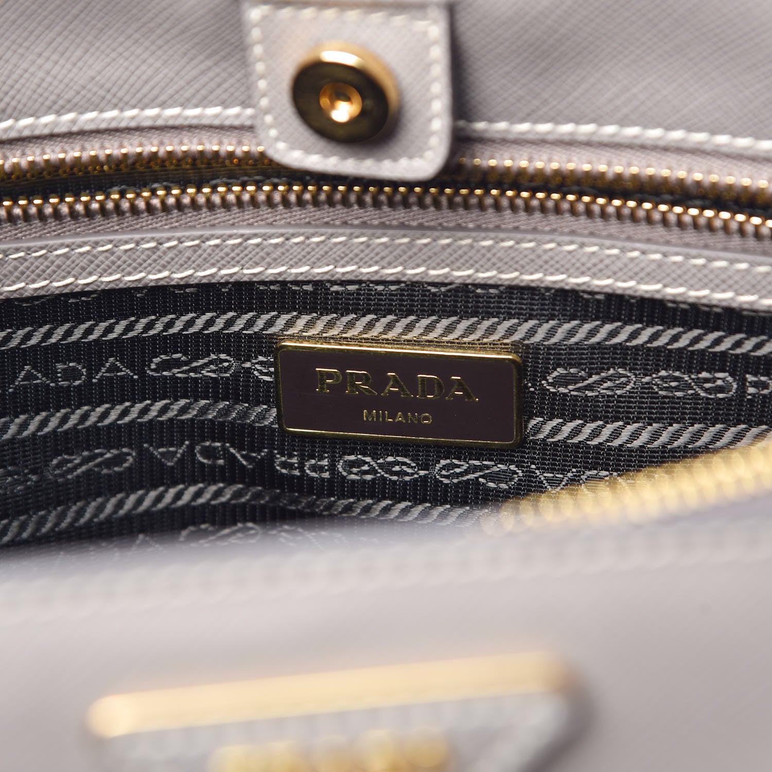Prada Saffiano Lux Medium Tote Argilla 7 of 12