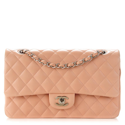 Chanel Lambskin Quilted Medium Double Flap Pink 1 of 9