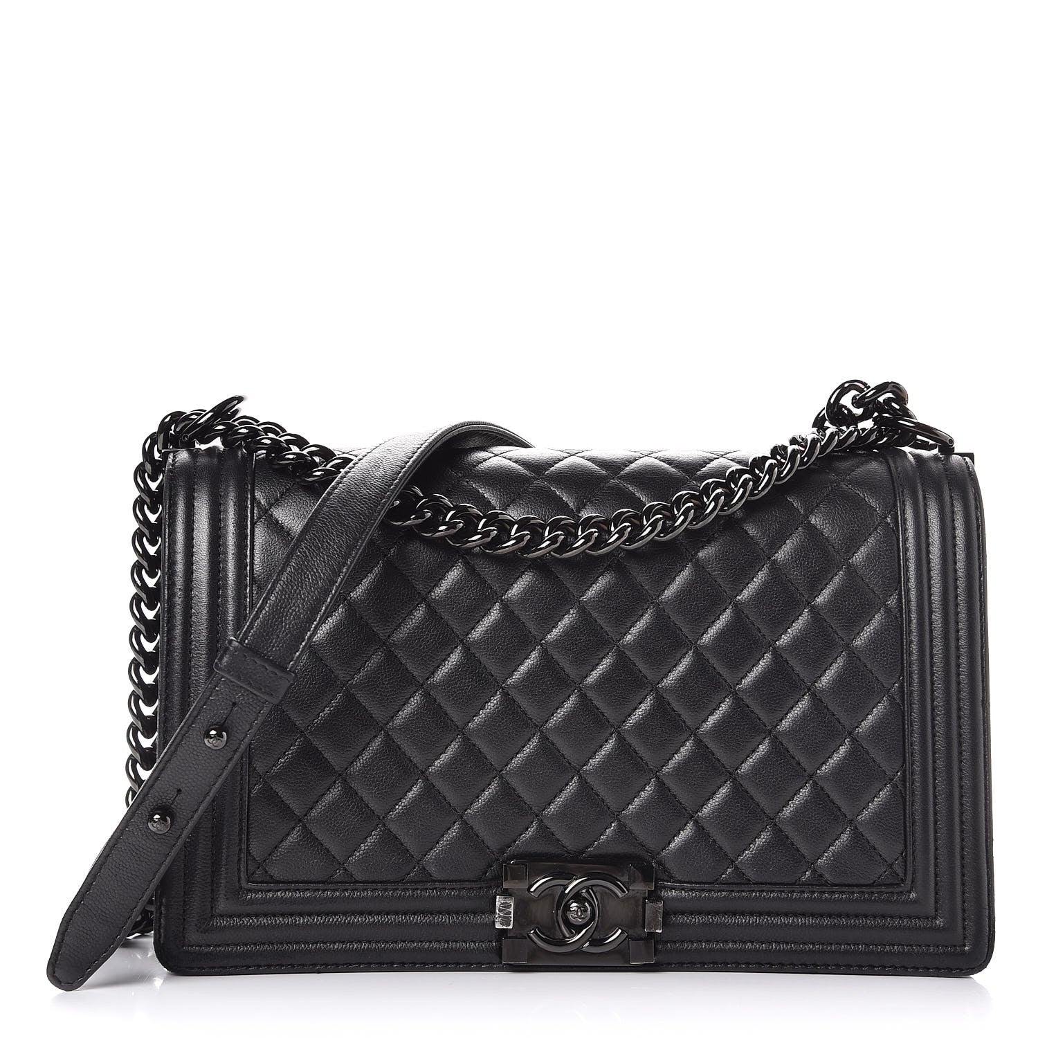 Chanel Caviar Quilted New Medium Boy Flap So Black 1 of 15