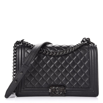 Chanel Caviar Quilted New Medium Boy Flap So Black 1 of 15