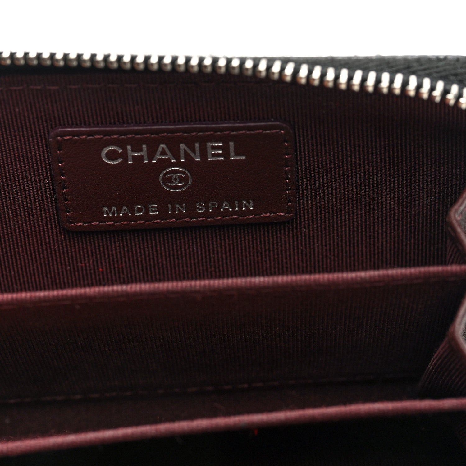 Chanel Caviar Quilted Zip Coin Purse Black 6 of 8