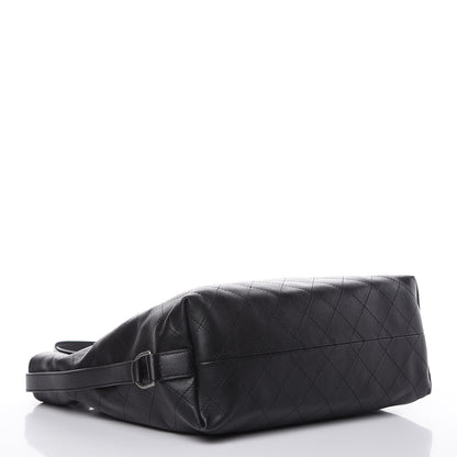 Chanel Calfskin Stitched Large Hobo Black 4 of 9