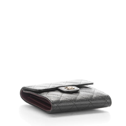 Chanel Caviar Quilted Compact Flap Wallet Black 4 of 8