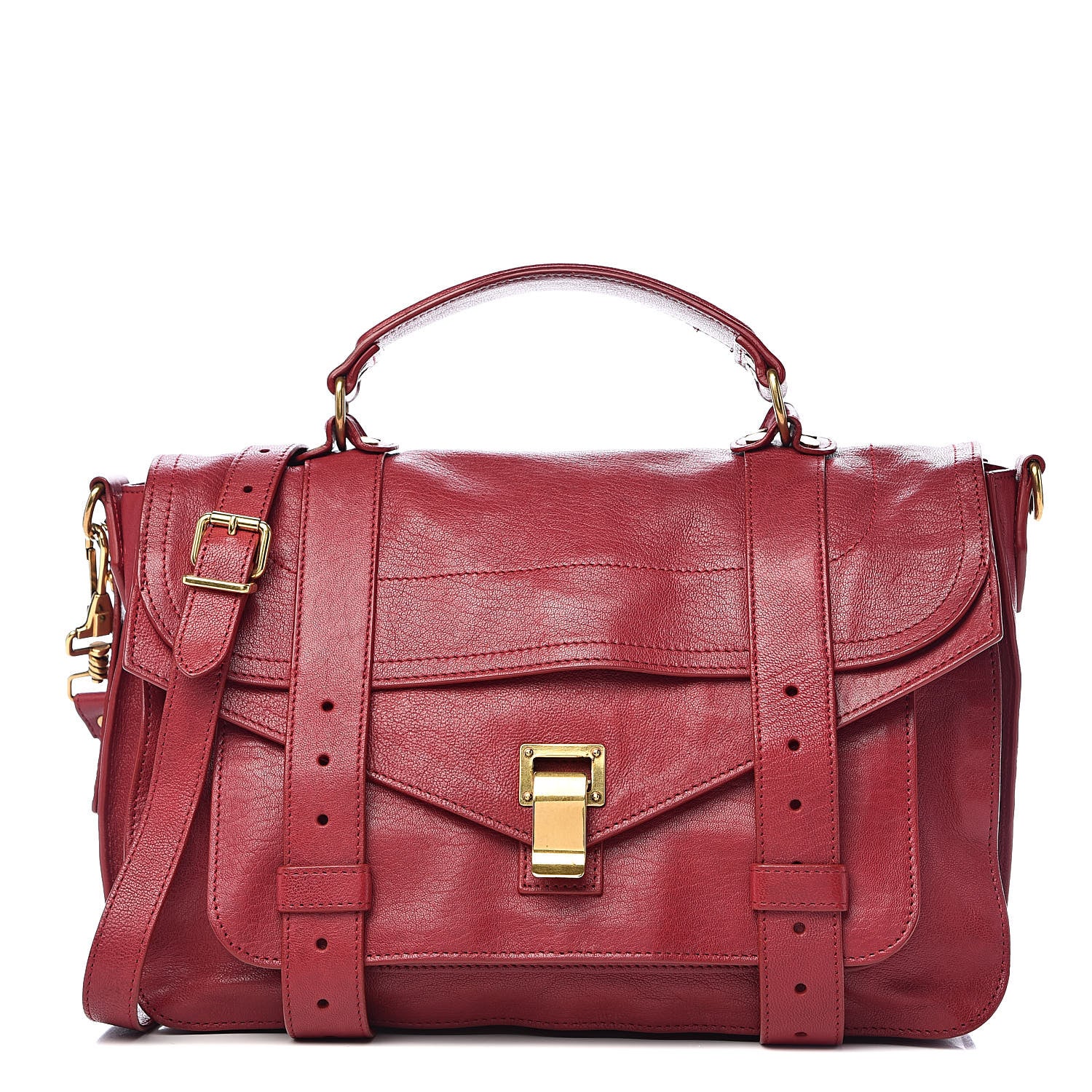 Proenza Schouler Lambskin Medium PS1 Satchel Chianti 1 of 12