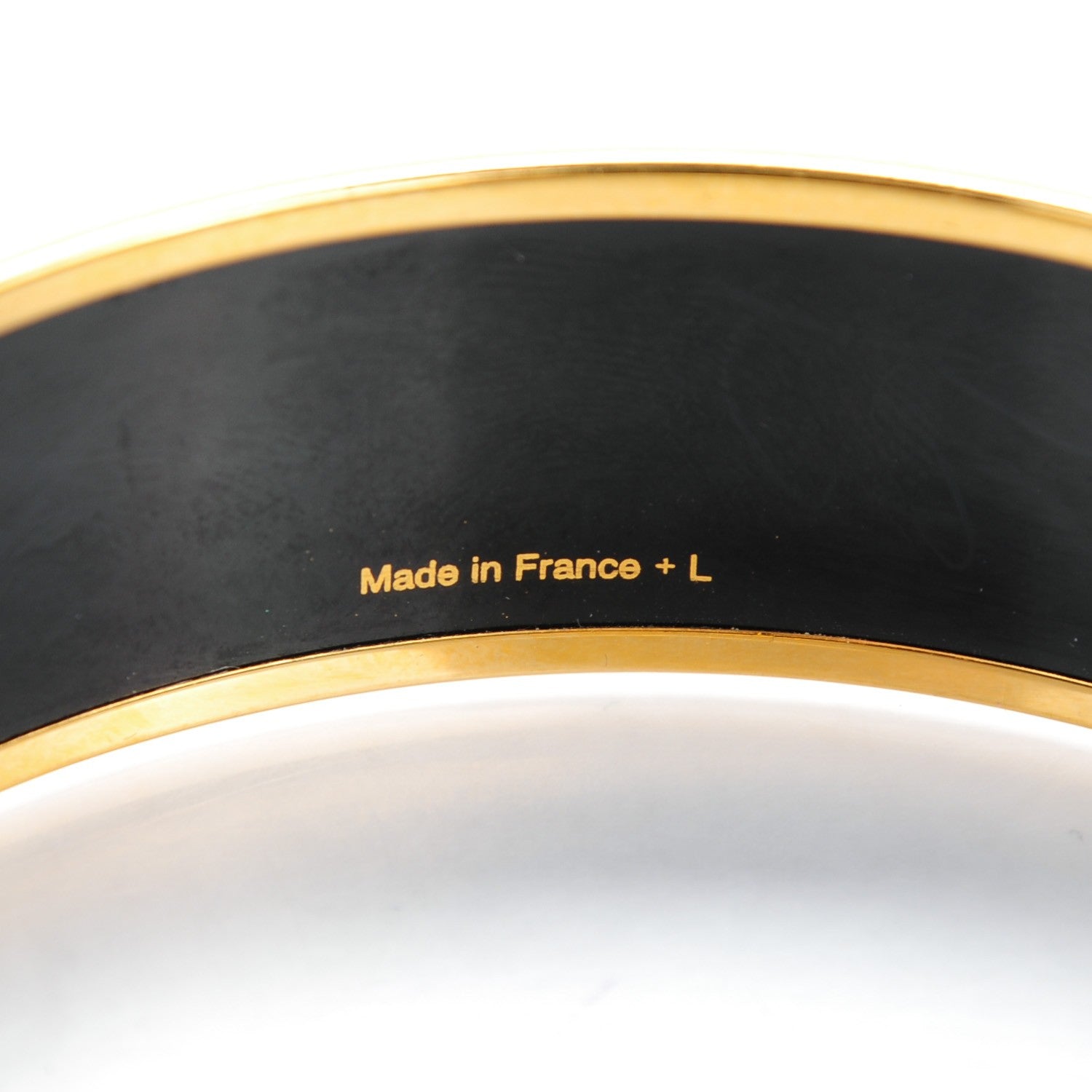 Hermes Enamel Printed Wide Sangles Bracelet 70 5 of 6